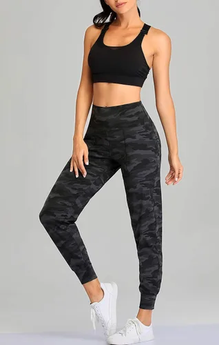 Miniatura 18 de Oalka - Pantalones deportivos para mujer, con cintura alta y bolsillos, para hacer deporte, yoga y entrenar
