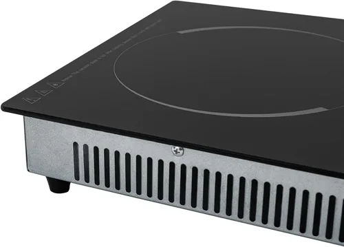 Miniatura 3 de Placa eléctrica de inducción de cerámica de 900 W+600 W, 1500 W, estufa eléctrica integrada con 2 quemadores eléctricos, 9 niveles de calefacción
