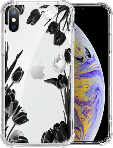 Miniatura 31 de Funda compatible con iPhone XR, TPU suave, transparente, a prueba de golpes, funda protectora transparente para iPhone XR, cactus