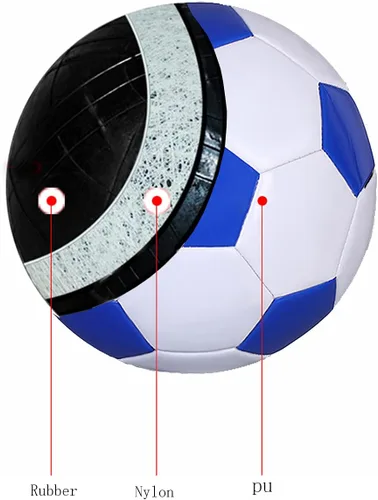 Miniatura 4 de Balón de fútbol tamaño 2, 3, 4, 5, blanco y azul, actividades deportivas escolares para exteriores e interiores, diseño clásico antiexplosión