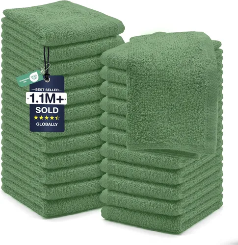 Miniatura 24 de DAN RIVER Paquete de 6 toallas de mano de alta calidad (16 x 28 pulgadas), 100% algodón, ultra suaves, ligeras, altamente absorbentes, para baño