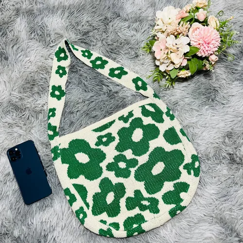 Miniatura 4 de Bolso cruzado de ganchillo con diseño de hadas Y2K para mujer, bolso de compras de moda, bolso de hombro de punto