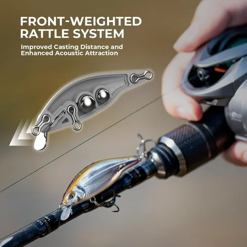 Miniatura 7 de KastKing Superpower - Línea de pesca trenzada Texas Edition, 4 piezas de señuelos trenzados y lubina, con cebos duros y suaves, agua superior