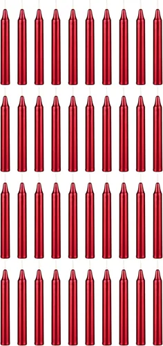 Miniatura 33 de MEGA CANDLES 20 piezas de velas cónicas mini sin perfume amarillas exquisitas, 10 cm de alto x 1 cm de diámetro, Campanas Mágicas, Encantamiento