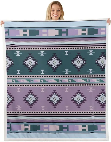 Miniatura 44 de Erosebridal Manta de forro polar de piel de vaca con estampado de leopardo marrón, manta occidental de 50 x 60 pulgadas, manta con estampado de vaca