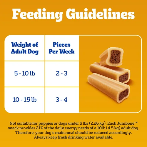 Miniatura 7 de Golosinas Pedigree Mini Jumbone para perros pequeños, sabor a carne vacuna, 35 golosinas (Paquete de 1)