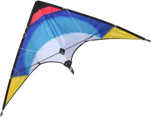 HENGDA KITE - Cometa de rima estelar mejorada de 48 pulgadas, cometa de acrobacias de doble línea para niños y adultos, deportes al aire libre,