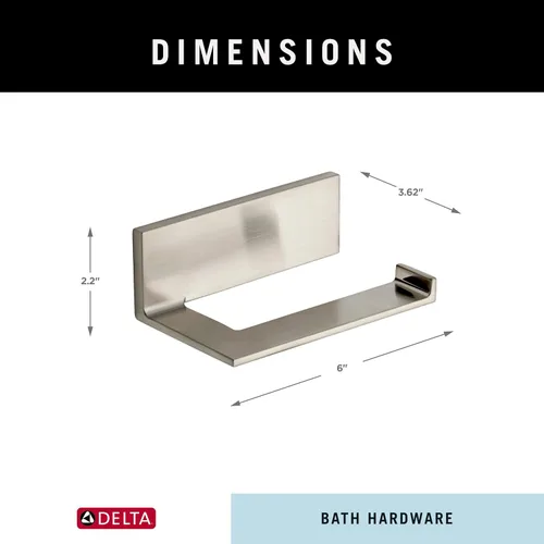 Miniatura 4 de Delta Vero Soporte para papel higiénico, 77750-SS Acero inoxidable
