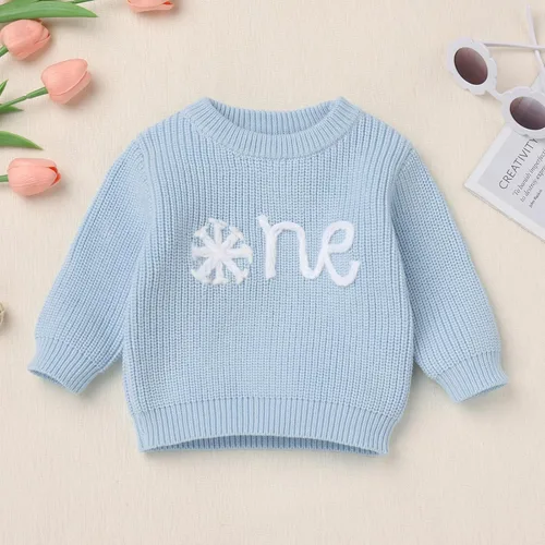 Miniatura 8 de Suéter de primer cumpleaños para bebés y niñas de un año de edad, sesión de fotos, otoño e invierno