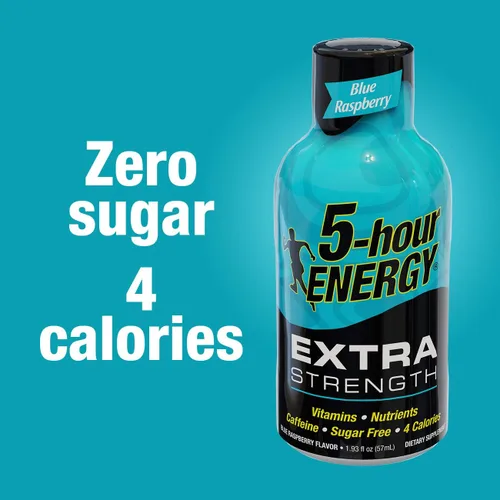 Miniatura 5 de 5 Hour Energy Shot Extra Strength Grape- Paquete de 96 botellas de 2 onzas