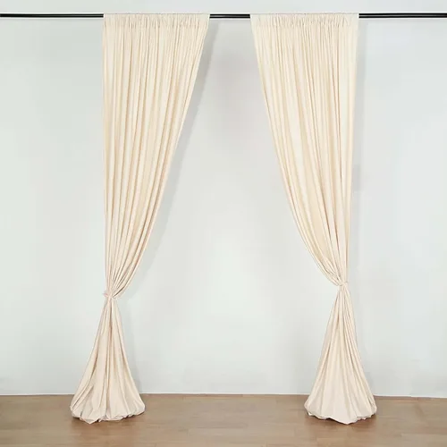 Miniatura 13 de Efavormart - Paquete de 2 cortinas de fondo ignífugo de amatista violeta de 10 x 10 pies, resistentes y sin arrugas, para eventos teatrales y galas