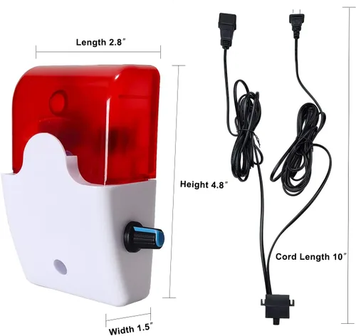 Miniatura 6 de Alarma de bomba de sumidero, detector de alto nivel de agua de 110 V, detección de fugas de agua con 110 dB e indicador LED, sensor de nivel de agua