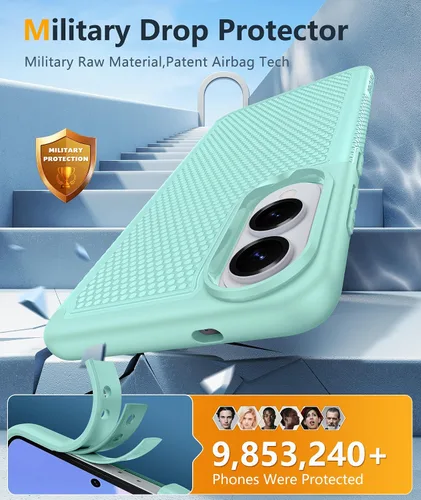 Miniatura 174 de FNTCASE Funda para iPhone 17 Pro: Fundas delgadas translúcidas de color azul claro compatibles con MagSafe, protección completa de la cámara