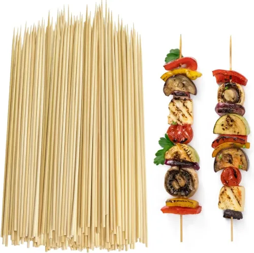 Miniatura 9 de JapanBargain 4113 - Pincho de bambú de 4 pulgadas, palillos de dientes largos, palillos de frutas, púas de cóctel, brocheta para parrilla, brocheta