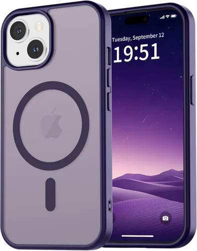 Miniatura 30 de vnnink para iPhone 12 y iPhone 12 Pro, funda de teléfono celular translúcida con protección contra caídas de grado militar, mate magnética