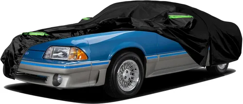 Miniatura 12 de Funda impermeable para coche Replace para Ford Mustang 1964-1978, 6 capas para todo tipo de clima, funda personalizada Mustang para todo el coche