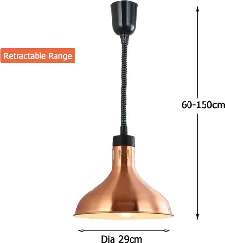 Miniatura 6 de KOUDA Lámparas telescópicas de calefacción telescópicas colgantes para cocina y restaurante
