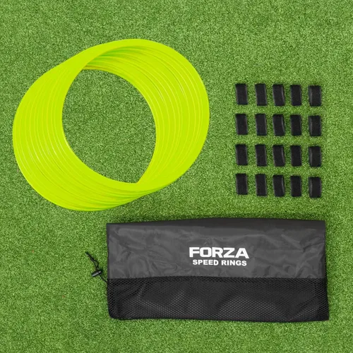 FORZA Anillos de agilidad | Mejora tu velocidad y equilibrio con aros multideporte, disponibles en 10 colores Amarillo