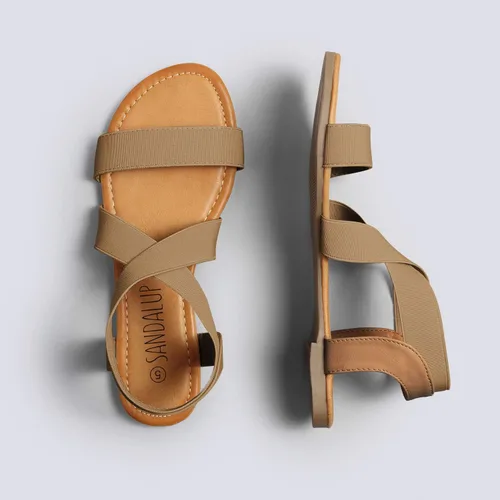 Miniatura 5 de Sandalup - Sandalias planas y elásticas para mujer