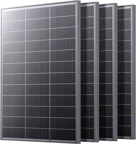 N-Type 16BB - Panel solar de 400 W, 4 paneles solares de 100 W, 25% módulos fotovoltaicos monocristalinos de alta eficiencia, ahorro de espacio
