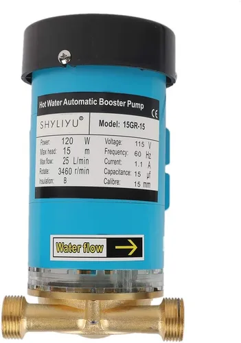 Miniatura 4 de 115V/60HZ 120W 3/4 pulgadas Outlet Home Bomba de presión de agua automática Bomba de refuerzo de ducha con interruptor de flujo de agua para toda