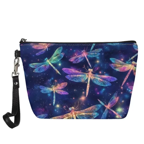 Miniatura 13 de GIFTPUZZ Bolsa de cosméticos para mujer, adorable y espaciosa, bolsa de almacenamiento portátil para artistas, artículos de tocador, joyería