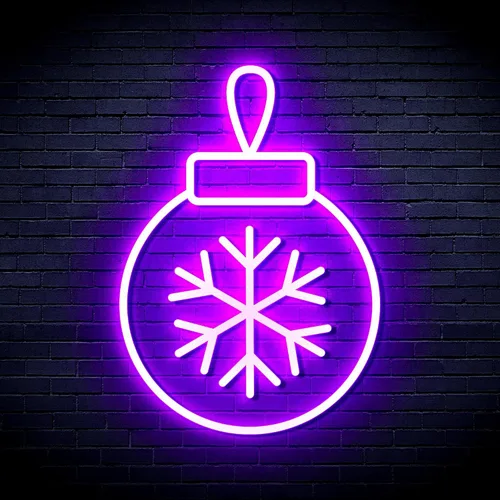 Miniatura 25 de ADVPRO Letrero de neón LED de silicona de la flexión del ornamento del árbol de Navidad - azul - st16s32-fnu0119-b