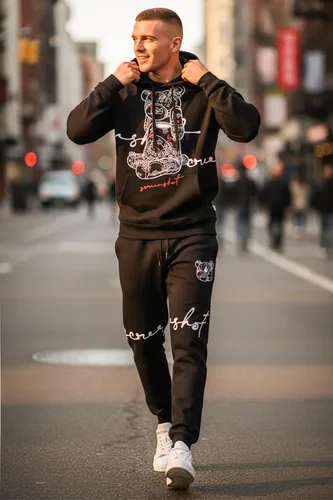 Miniatura 35 de SCREENSHOT Sudadera urbana de forro polar para hombre, diseño de dibujos animados de animación, parche bordado de gel