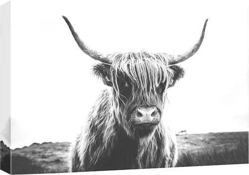 Miniatura 23 de Arte de pared de mapache para oficina en casa, lienzo de mapache blanco y negro, arte de pared para dormitorio, sala de estar, 12 x 18 pulgadas