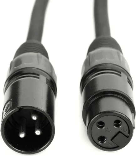 Miniatura 3 de MFL. Cable DMX flexible de 6.5 pies, señal de 3 pines, XLR macho a hembra, cable para iluminación de escenario, luces de DJ, 22 AWG, impedancia