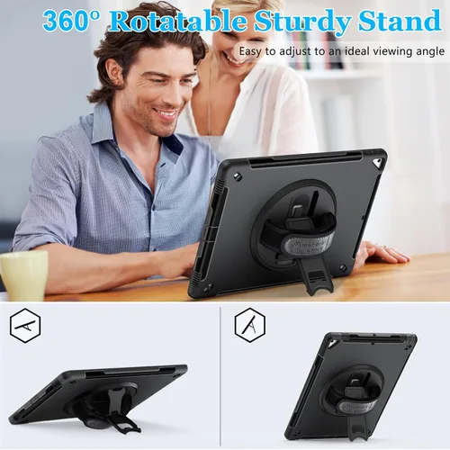 Miniatura 3 de Funda para iPad Pro 12.9 de 2ª generación 2017 y 2015 de 1ª generación, funda protectora de TPU resistente con protector de pantalla, soporte