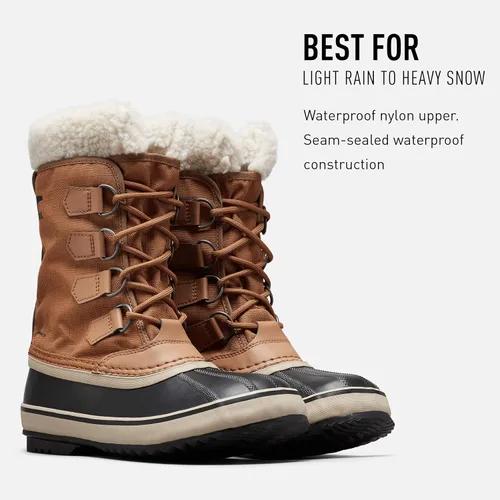 Miniatura 3 de Sorel Botas de carnaval de invierno para mujer, lluvia y nieve, impermeables, color marrón camello, talla, Nieve, marrón