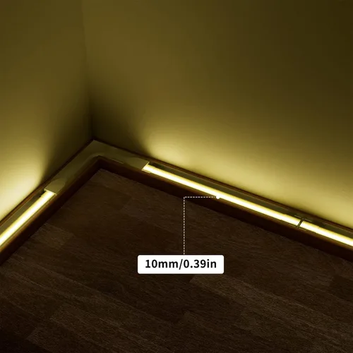 Miniatura 4 de PAUTIX Conectores para tira de luz LED COB impermeable IP68, kit de conectores de extensión LED, 4 conectores de combinación transparentes sin