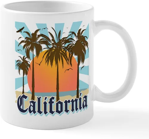 Miniatura 84 de CafePress Taza de café de cerámica de 11 oz (11.0 fl oz) de San Francisco Blanco - Taza San Francisco