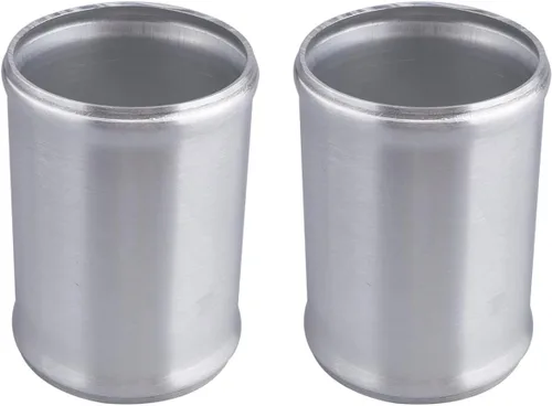 Miniatura 8 de AC PERFORMANCE Conector de manguera de aleación de aluminio de 2" (51mm) OD, conector de tubo de silicona perlado, 4" de longitud, paquete de 2