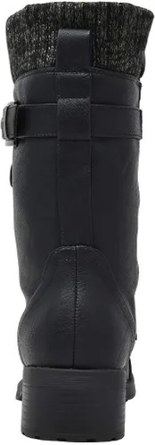 Miniatura 8 de DREAM PAIRS Botas militares de invierno con cordones de media pantorrilla para mujer
