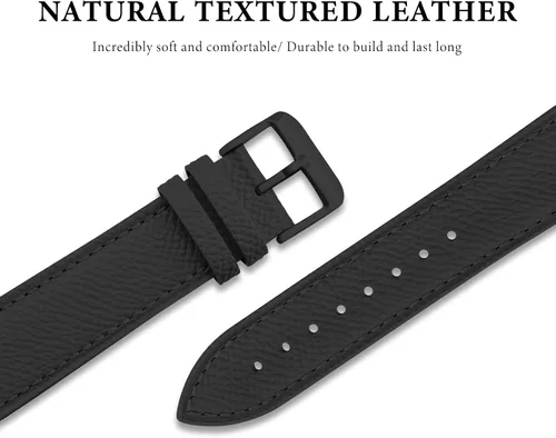 Miniatura 43 de Ritche Correa de reloj de cuero de liberación rápida para hombres y mujeres, correa de reloj de 0.79 pulgadas, 0.78 pulgadas, 0.86 pulgadas