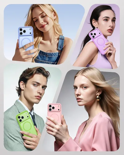 Miniatura 243 de TOCOL Funda para iPhone 11, compatible con Magsafe, protección completa de cámara, imanes integrados, protección contra caídas, funda translúcida