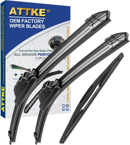 Miniatura 19 de ATTKE Limpiaparabrisas trasero para Hyundai Accent 2012-2019/Jeep Compass 2017-2019/Jeep Grand Cherokee 2014-2020/Kia Rio 2012-2019/Soul 2010-2019