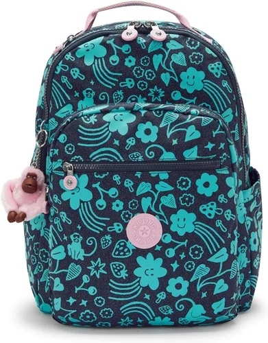 Miniatura 136 de Kipling Mochila para portátil Seoul de 15 pulgadas para mujer, duradera, espaciosa, con correas acolchadas para el hombro, funda protectora