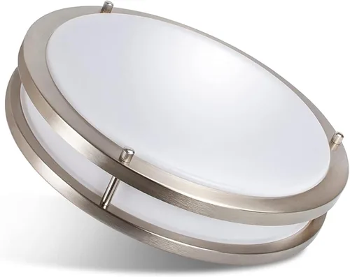Miniatura 17 de Luminaria de techo LED atenuable de 36 W, luminaria empotrable de 12 pulgadas, luces de techo para dormitorio, cocina, superbrillante de 4000 Níquel