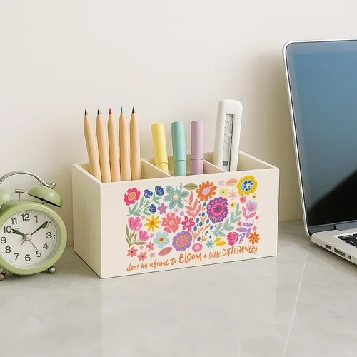 Miniatura 5 de Soporte floral bohemio para bolígrafo de salud mental para escritorio, educación especial, imprescindible en el aula, para autismo, TDAH