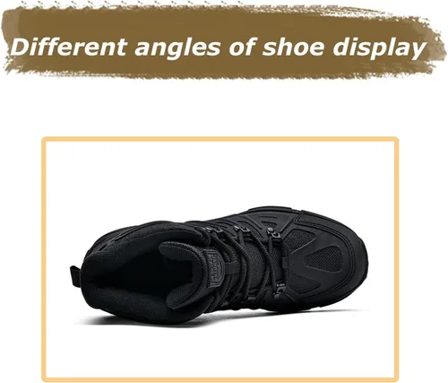 Miniatura 5 de Botas tácticas militares para hombre, botas de trabajo, botas de desierto, botas duraderas, botas de senderismo, botas de combate, botas ligeras