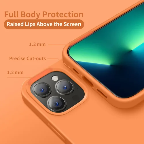 Miniatura 4 de Cordking Funda diseñada para iPhone 13 Pro, Funda Protectora de Teléfono de Silicona Ultra Delgada Resistente a Golpes