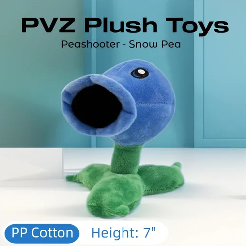 Miniatura 7 de Dyharnsty 4 piezas Plantas vs Zombis - Juego de juguetes de peluche Peashooter, figuras blandas de Plantas vs Zombis, juguetes PVZ de Plantas 1 2 set