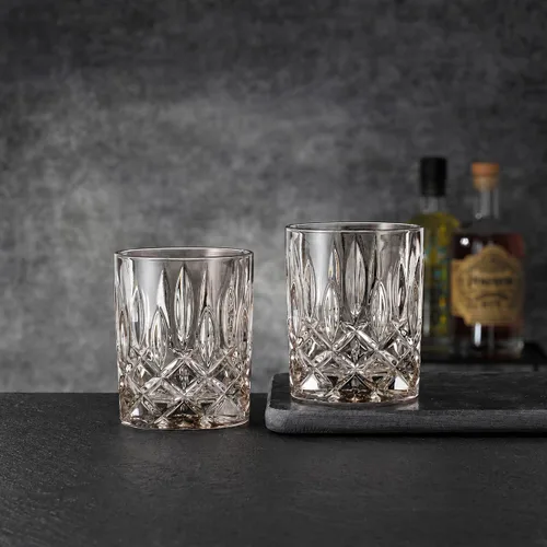 Miniatura 6 de HISTORY COMPANY Men's Bar at the Astor Crystal Old Fashioned Glasses Juego de 2 piezas - Vasos de whisky vintage (colección de caja de regalo)