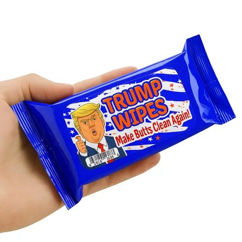 Miniatura 4 de Trump Wipes - Divertidas toallitas húmedas para adolescentes y adultos, fabricadas en Estados Unidos, tamaño de viaje