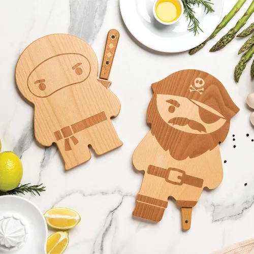 Miniatura 2 de OTOTO Tablas de Cortar de Madera y Plástico Tablas de Cortar para Cocina, Utensilios de Cocina Divertidos y Espeluznantes, Regalos de Inauguración