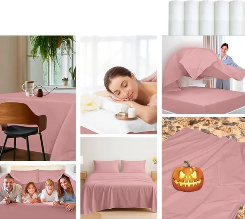 Miniatura 72 de Royale Linens Sábana encimera de tamaño individual XL 100% Algodón Orgánico – Super suave – Sábanas superiores de percal – Sábana encimera