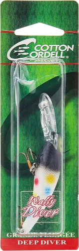 Miniatura 5 de Cotton Cordell Wally Diver Walleye Crankbait Señuelo de pesca Gancho Chartreuse